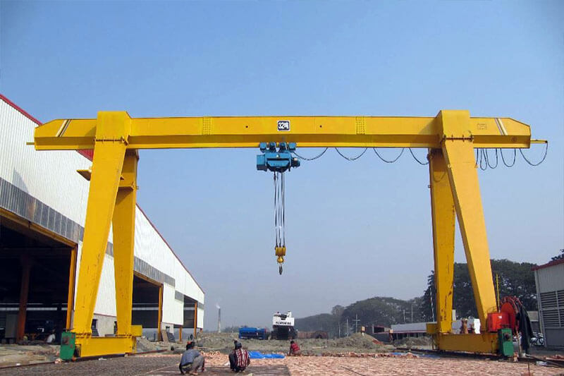 Single Girder Gantry Crane with European Style Low Headroom Hoist