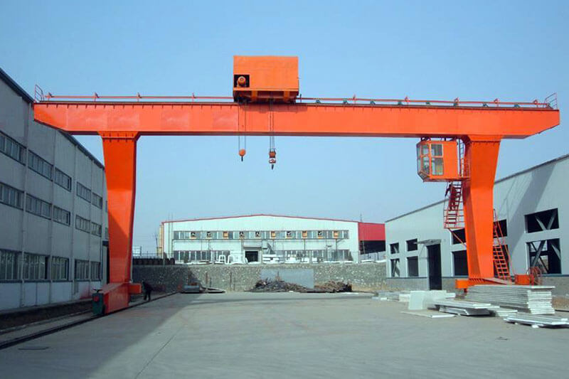  L leg Single Girder Gantry Crane with Hoist Trolley