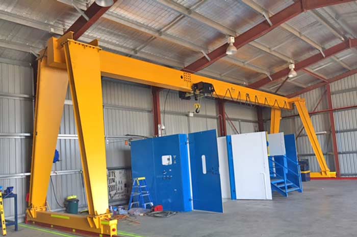 Single girder gantry crane for sale 