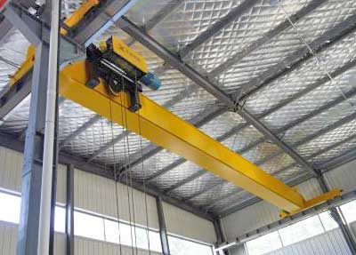 Single girder overhead crane with European style wire rope hoist  - European Style Crane Series of Yuantai Crane 