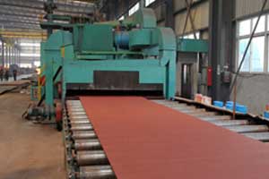 Steel pretreatment - Crane processing proceture of Yuantai Crane Factory