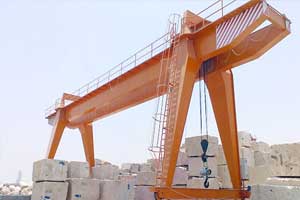 Stone handling gantry cranes and overhead crane for stone block, stone plate, marble stone, granite stone handling, 