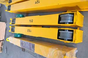 End girder - Single girder overhead crane component