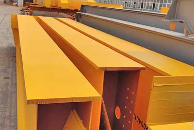 Main girder of low profile bridge crane 