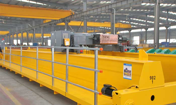 Parts and componets of double girder overhead crane with hoist trolley 