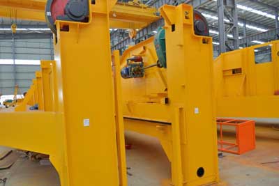 Main girder - parts of double girder open winch crane