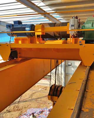 20 ton double girder overhad crane with open winch trolley for sale Bangladesh 