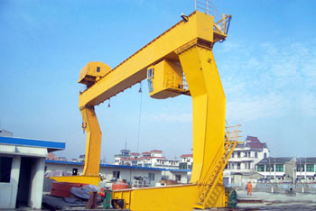 L shape suporting leg single girder gantry crane up to 32 ton 