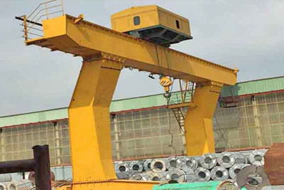 Single girder gantry crane with hoist trolley for sale  Bangladesh for steel coil handling 