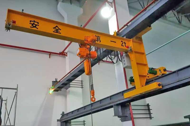 Wall-travelling Jib Cranes