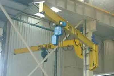 Column mounted double arm jib cranes 