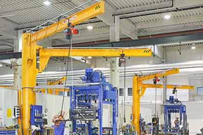 Double Arm Jib Crane with cantilever girder