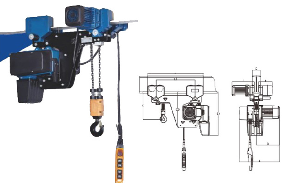 low headroom chain hoist