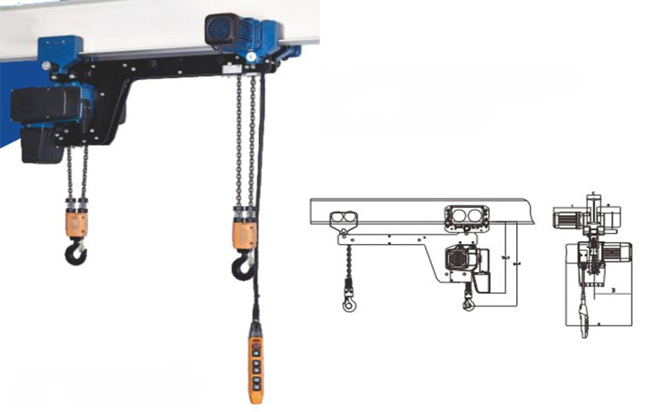 double hook chain hoist