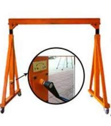 Adjustable height by turbine portable gantry 