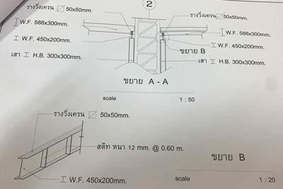 Overhead crane drawing from Thailand client