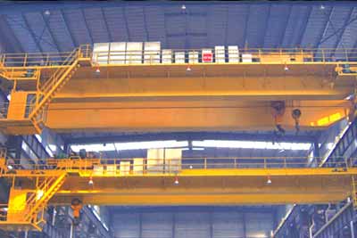 Hook overhead crane for general load handling and maintainenece 