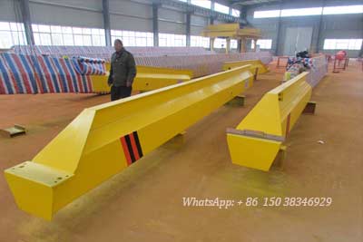 Main girder of 3 ton overhead crane , which is devided into two sections: 8m and 4.2m