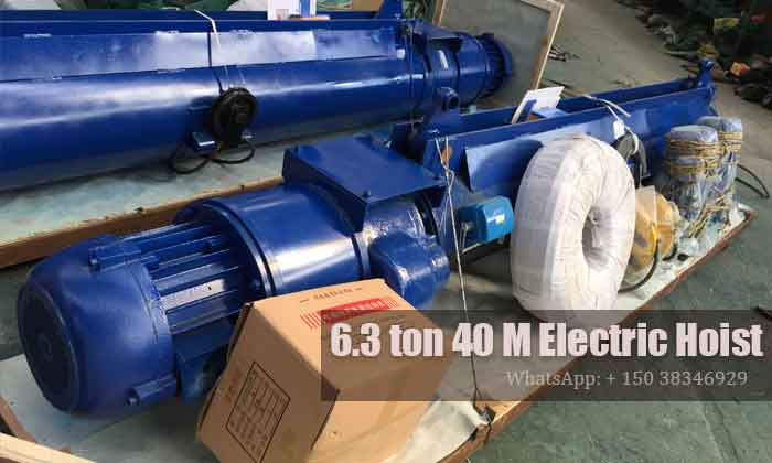 40 meters lifting height  electric wire rope hoist  