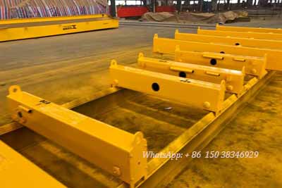 End carriages of overhead crane after painting 