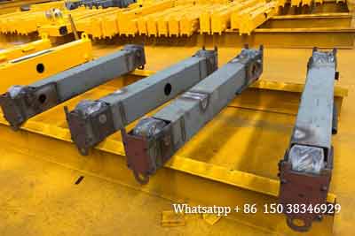 End carriages under construction of single girder overhead crane for sale Albania