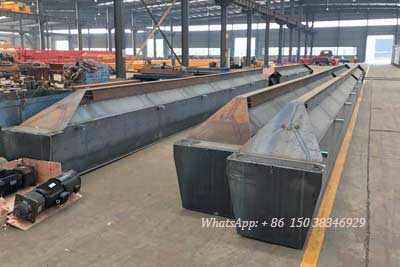 Main girder production  of 10 ton top running single girder crane for sale Venezuela