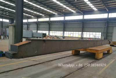 Manufacturing of main girder for 3.2 ton single beam overhead cane for sale France 