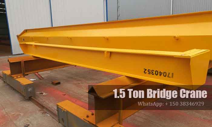 10 ton double girder overhead crane for sale Uganda- double girders divided into four sections 