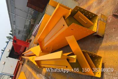 Main girder painted of 10 ton single girder overhead electric hoist crane for sale Philippines