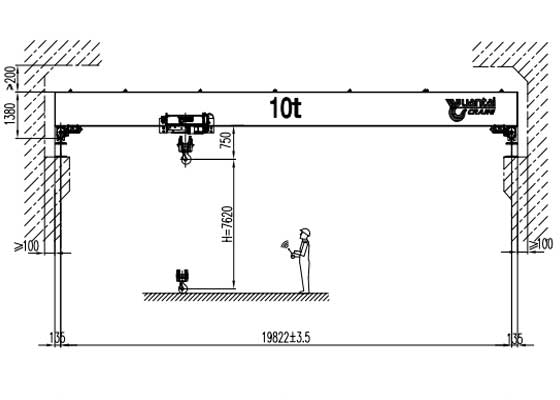 Single girder overhead crane drawing helps to confirm your 10 overhead crane specifications 