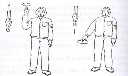 hook up and down  signal during crane control