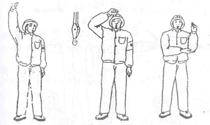 hook movement signal during crane control