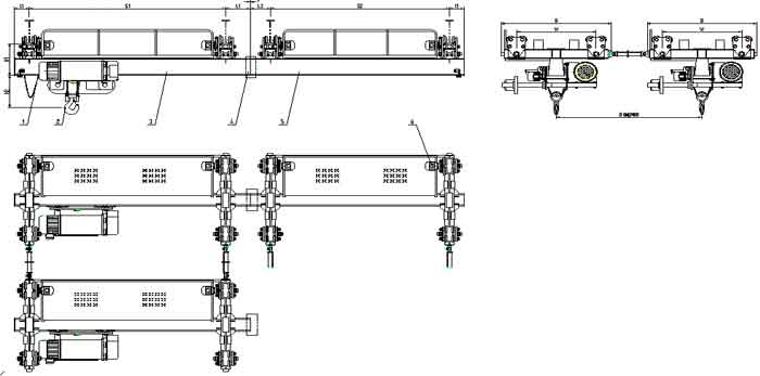 XG-type electric Under slung rail crane