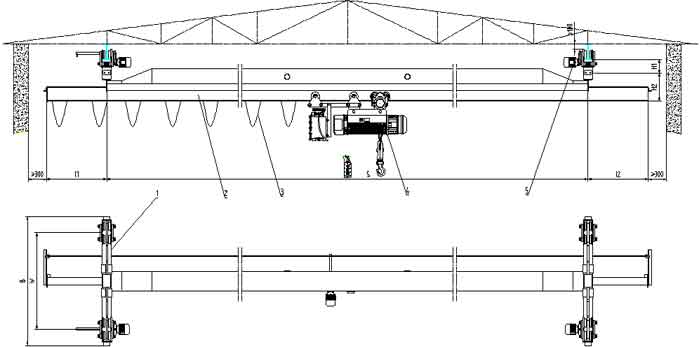 LDY-type metallurgical electric single-girder crane