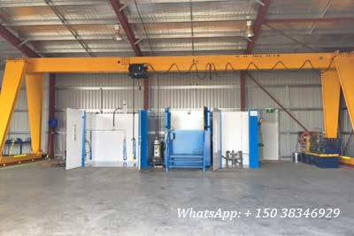 Single girder gantry crane with rope hoist 