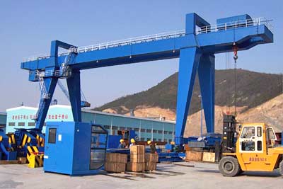 Wire rope hoist trolley for double girder gantry crane 