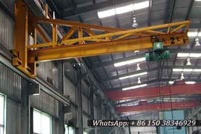 light and small wall travelling jib crane up to 3 ton 