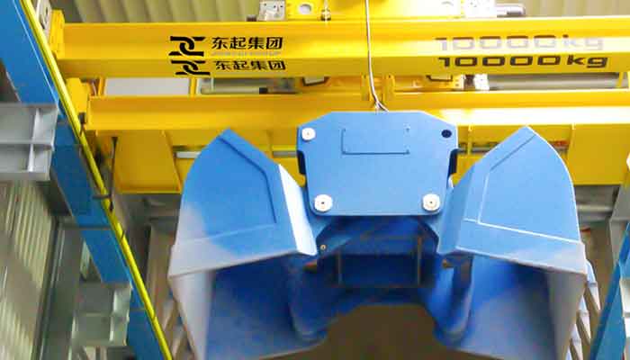 clamshell grab bucket for cement handling 