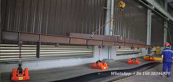 Lifting magnets for steel sheet handling