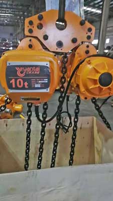 10 ton electric chain hoist for gantry crane 