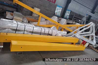 Main steel strucutre of portable gantry crane 10 ton Canada project 