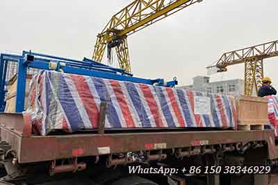 Main parts and steel sctrues of 15 ton overhead crane project packed for delivery to Bangladesh