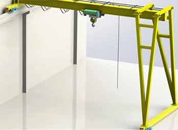  Semi-Gantry Crane System - heavy duty gantry crane type