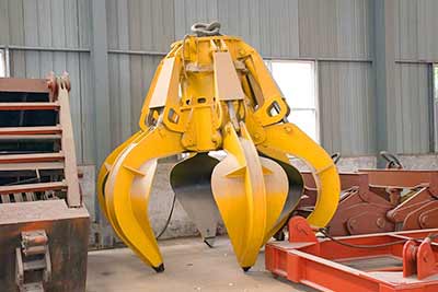 Overhead crane attachment -grab bucket crane speader