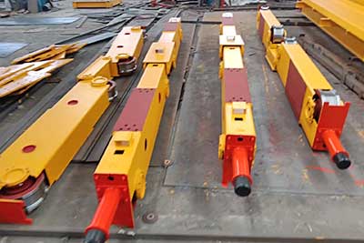 End carriages of 40 ton electric overhead crane for sale USA.