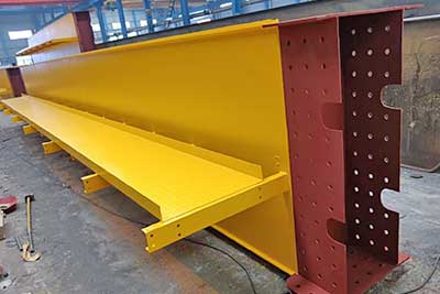 Main girder of 40 ton overhead bridge crane for sale USA.