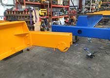 Semi seat mounting type overhead crane end truck