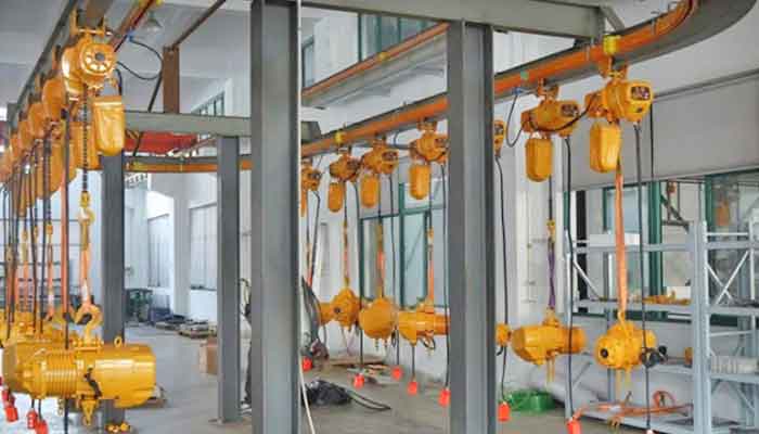  Manufacturing of electric chain hoist with motorizied trolley