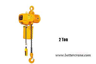 2 ton electric chain block with electric chain fall hoist design