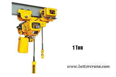   1 ton low headroom electric chain hoist 